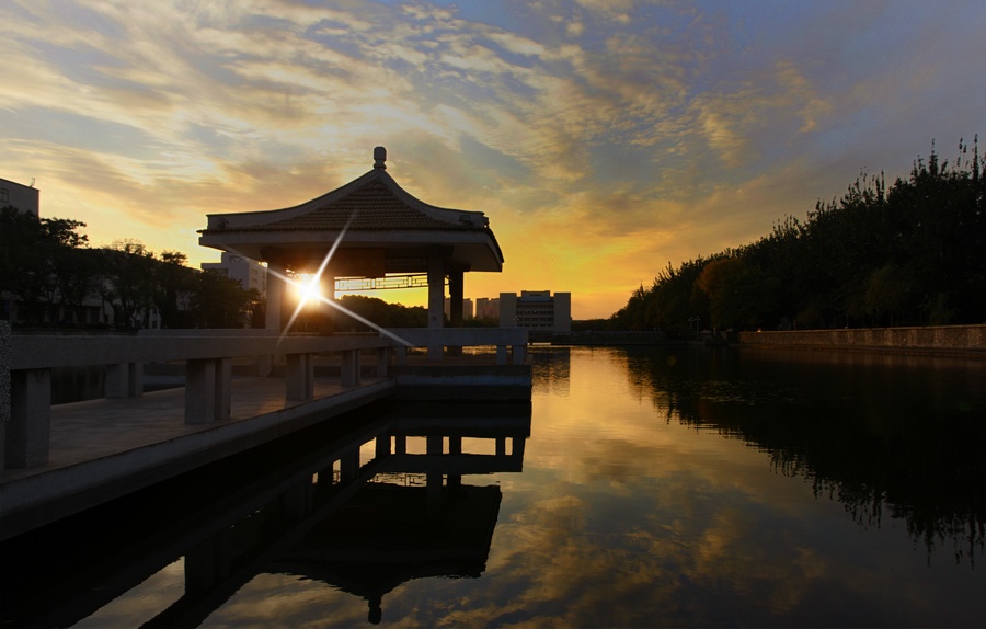 Tianjin-University-river-sunset